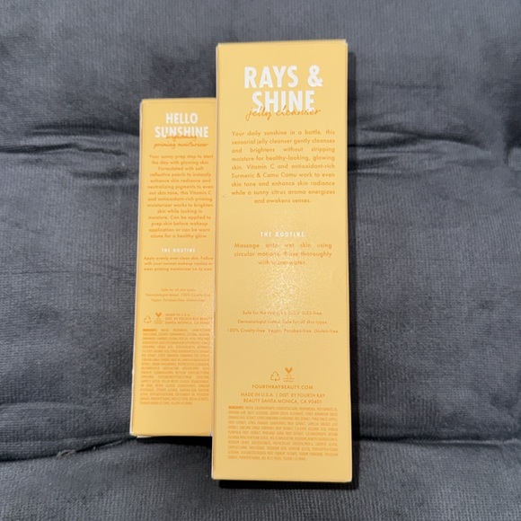 Fourth Ray Beauty Rays & Shine Jelly Cleanser and Hello Sunshine Moisturizer - Picture 2 of 4